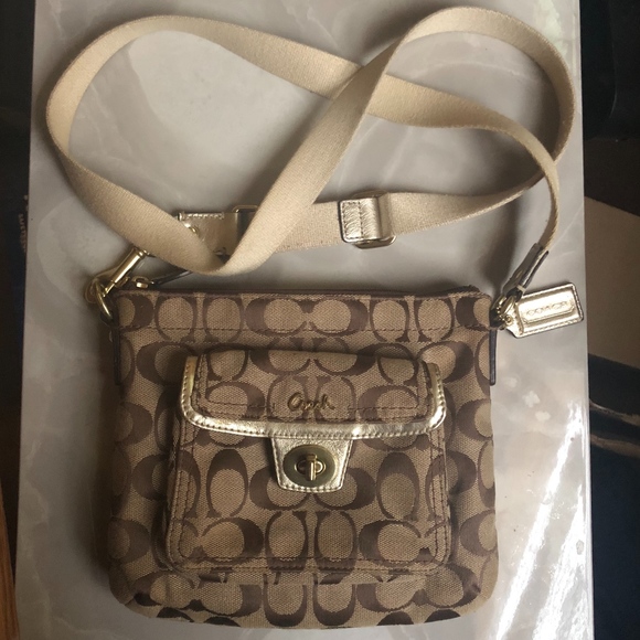 coach monogram crossbody bag